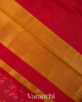 Crimson Red Pure Rajkot Patola Silk Handloom Saree