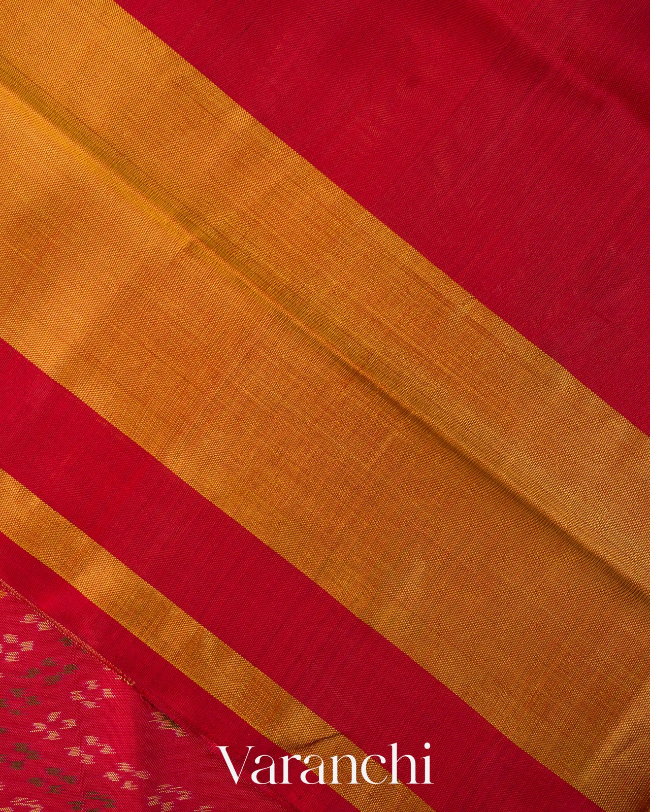 Crimson Red Pure Rajkot Patola Silk Handloom Saree