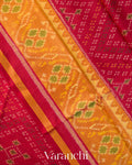 Crimson Red Pure Rajkot Patola Silk Handloom Saree
