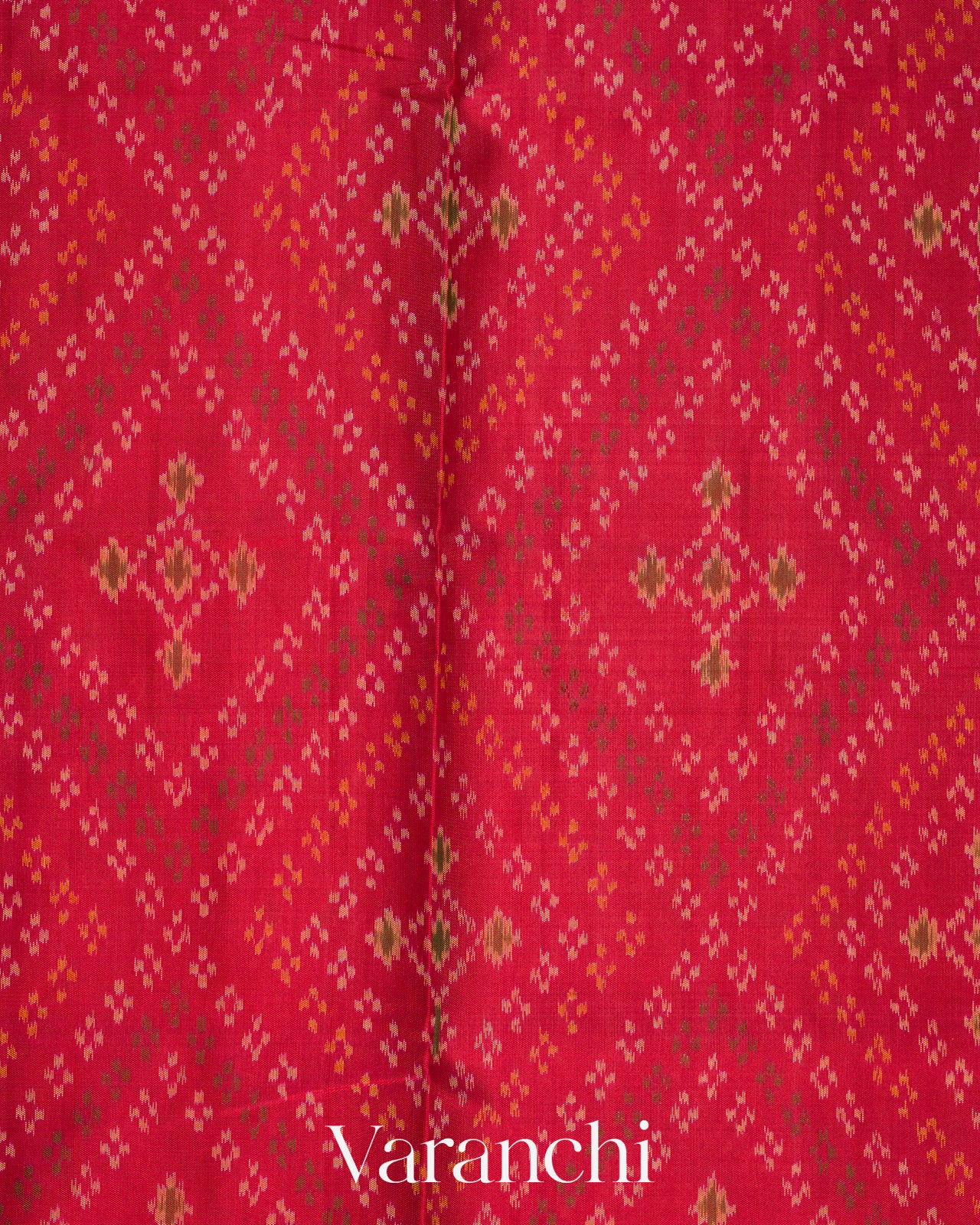 Crimson Red Pure Rajkot Patola Silk Handloom Saree