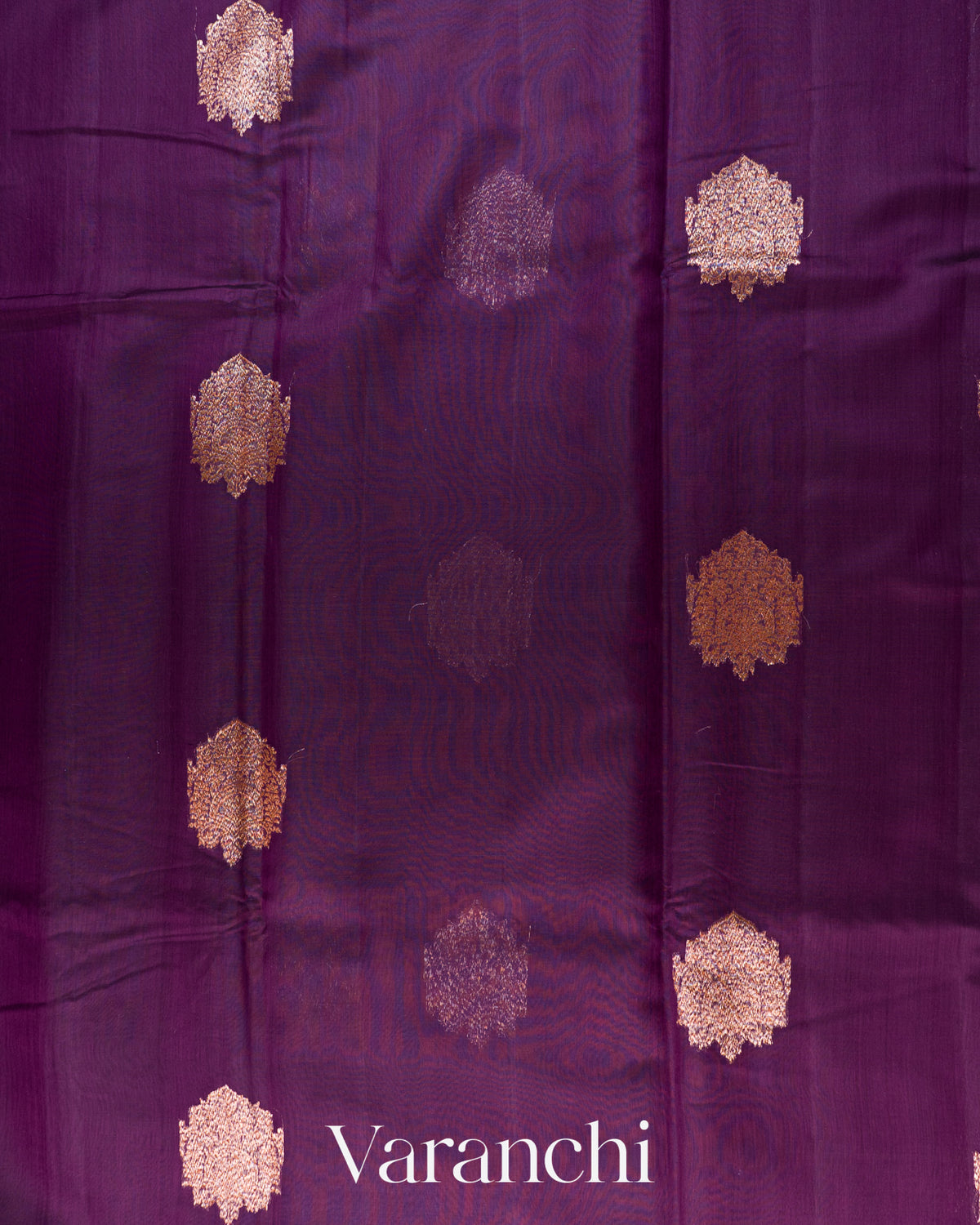Purple Pure Chanderi Silk Cotton Handloom Saree