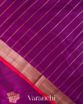 Purple Pure Chanderi Silk Cotton Handloom Saree