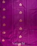 Purple Pure Chanderi Silk Cotton Handloom Saree