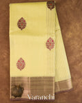 Butter Yellow Pure Chanderi Silk Cotton Handloom Saree