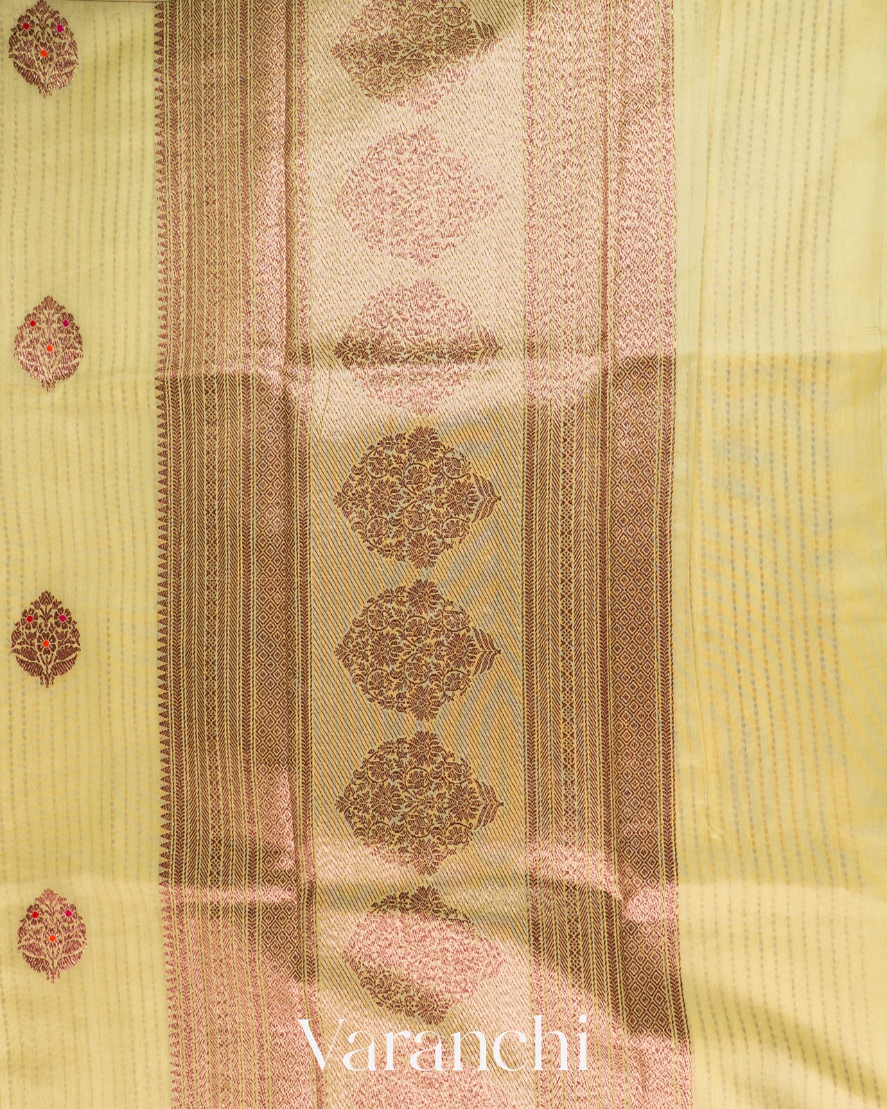 Butter Yellow Pure Chanderi Silk Cotton Handloom Saree