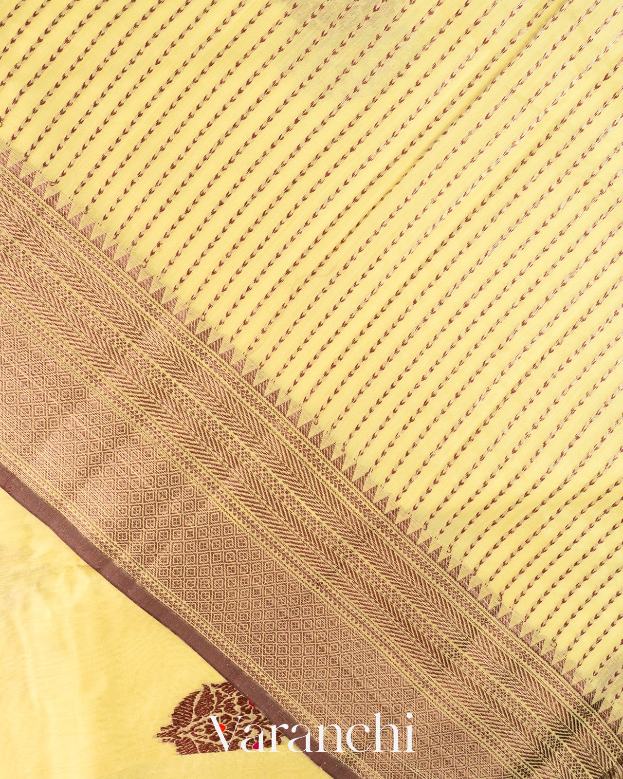 Butter Yellow Pure Chanderi Silk Cotton Handloom Saree