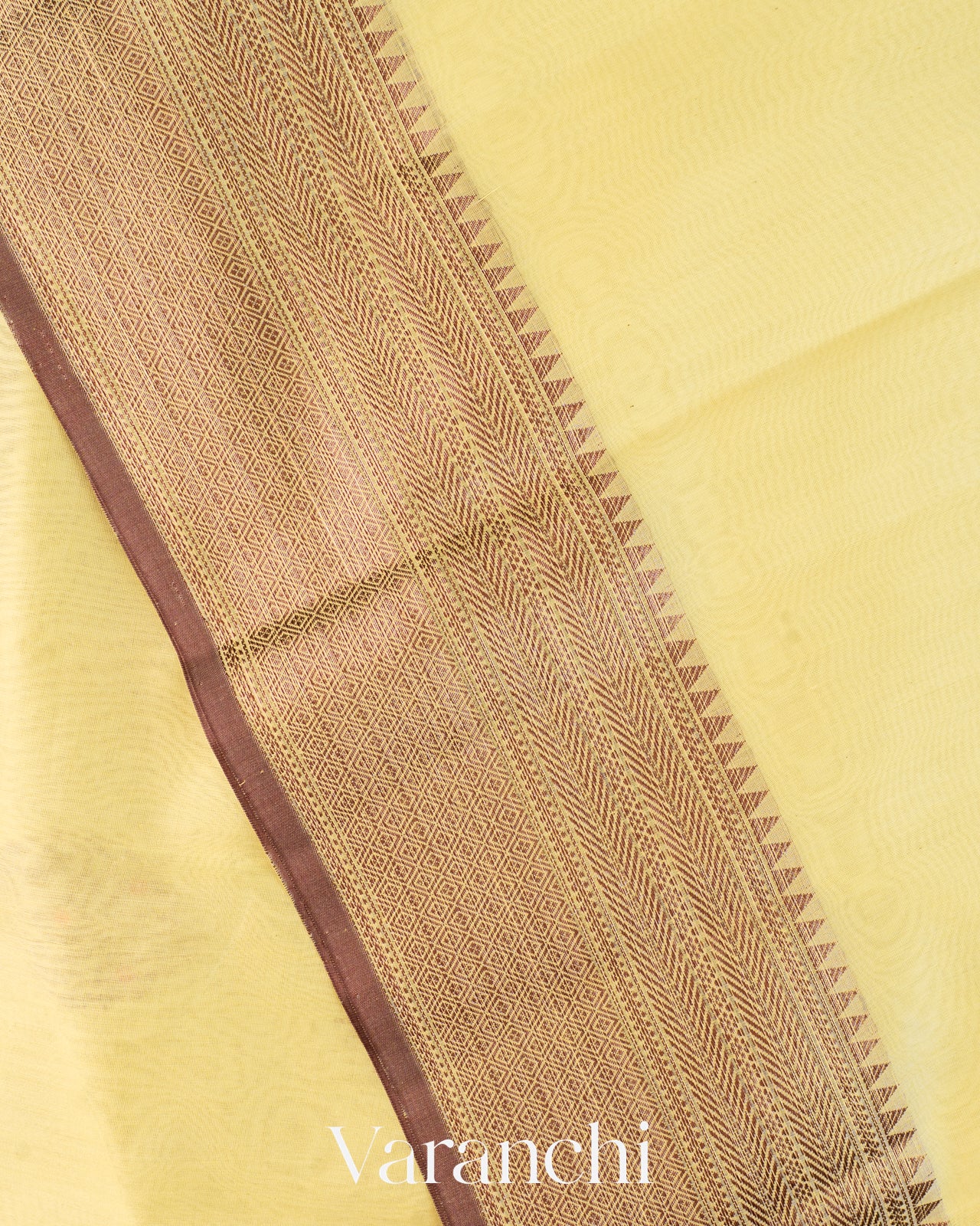 Butter Yellow Pure Chanderi Silk Cotton Handloom Saree