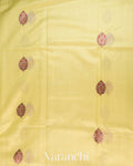 Butter Yellow Pure Chanderi Silk Cotton Handloom Saree