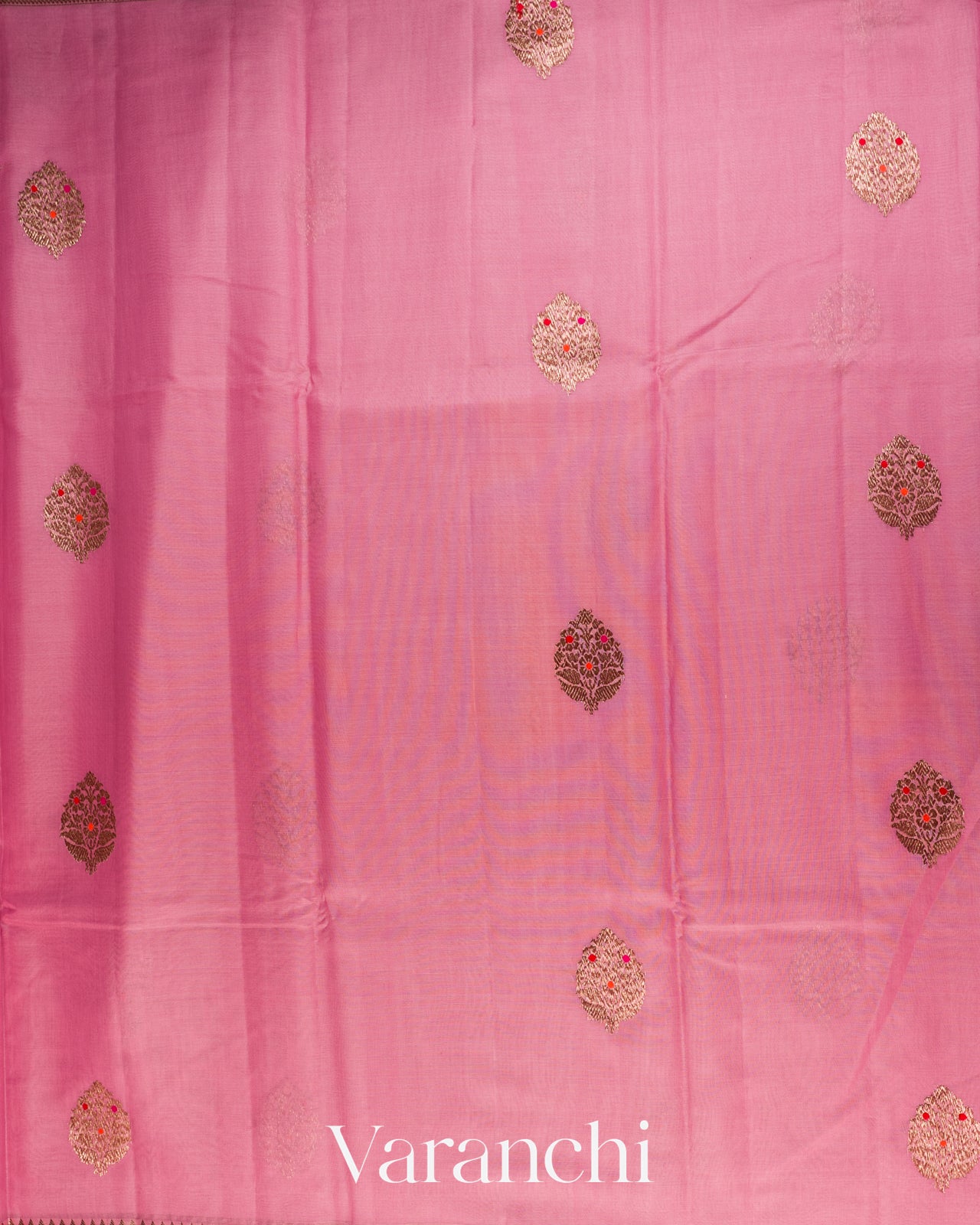 Pink Pure Chanderi Silk Cotton Handloom Saree