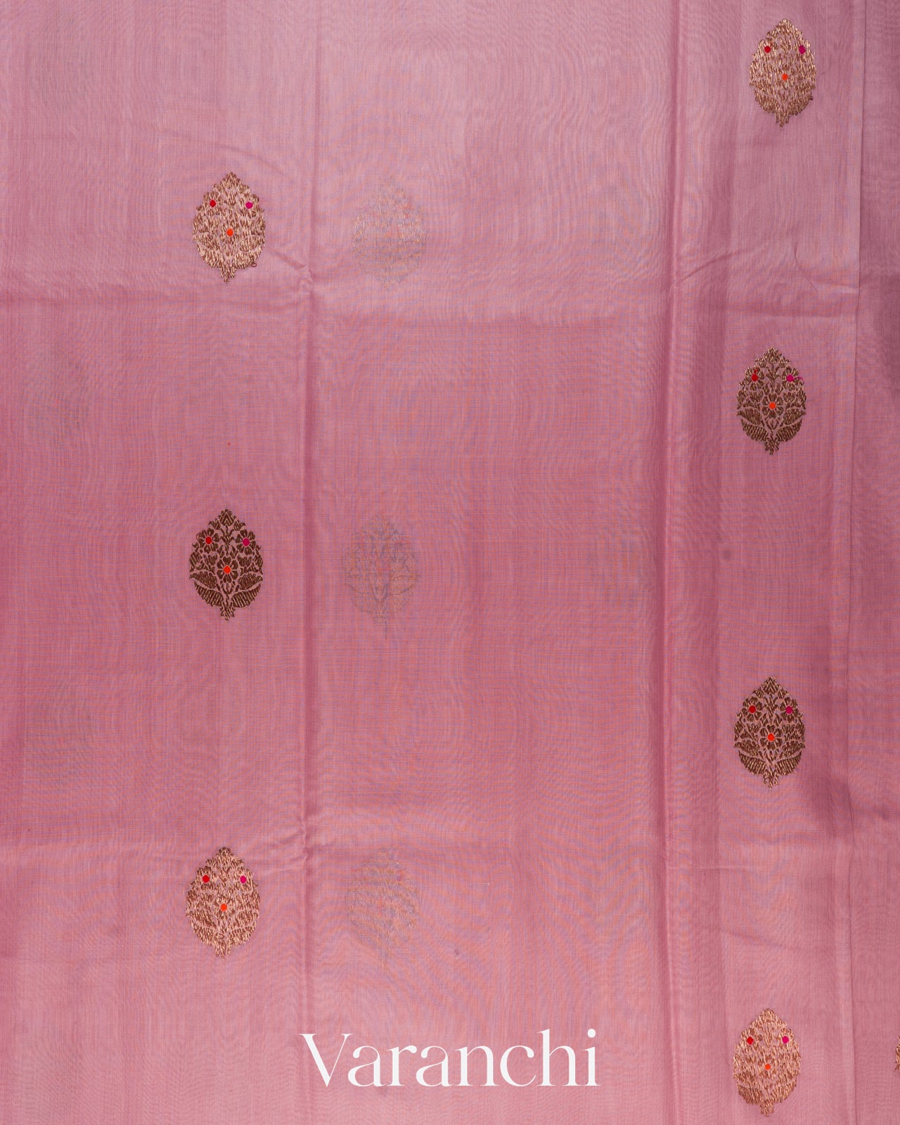 Baby Pink Pure Chanderi Silk Cotton Handloom Saree