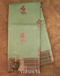 Pastel Green Pure Chanderi Silk Cotton Handloom Saree
