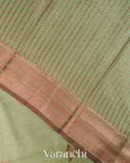 Pastel Green Pure Chanderi Silk Cotton Handloom Saree