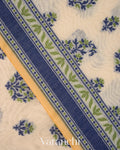 Off- White Jamdani Pure Kora Silk Cotton Saree