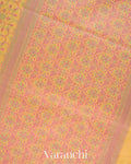 Butter Yellow Jamdani Pure Kora Silk Cotton Saree