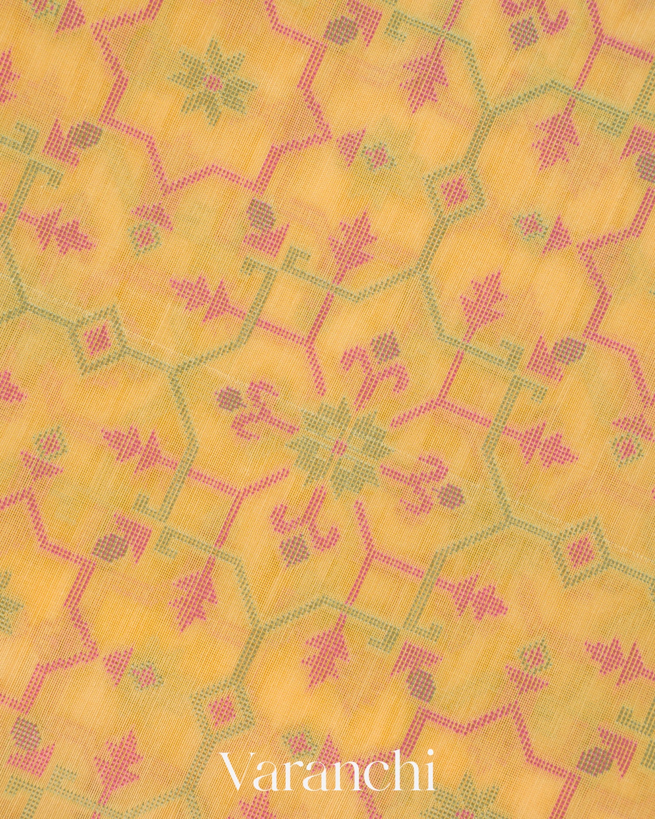 Butter Yellow Jamdani Pure Kora Silk Cotton Saree