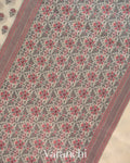 Ivory Floral Jamdani Jamdani Pure Kora Silk Cotton Saree
