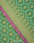 Muted Green Jamdani Pure Kora Silk Cotton Saree