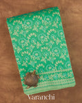 Mint Green Jamdani Pure Kora Silk Cotton Handloom Saree