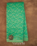 Mint Green Jamdani Pure Kora Silk Cotton Handloom Saree