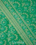 Mint Green Jamdani Pure Kora Silk Cotton Handloom Saree