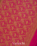 Ivory Jaal Pure Crepe Silk Handloom Saree