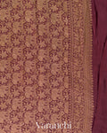 Rani Pink Jaal Pure Crepe Silk Handloom Saree