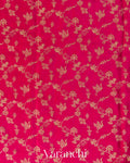 Rani Pink Jaal Pure Crepe Silk Handloom Saree