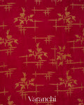 Maroon Borderless Pure Crepe Silk Handloom Saree