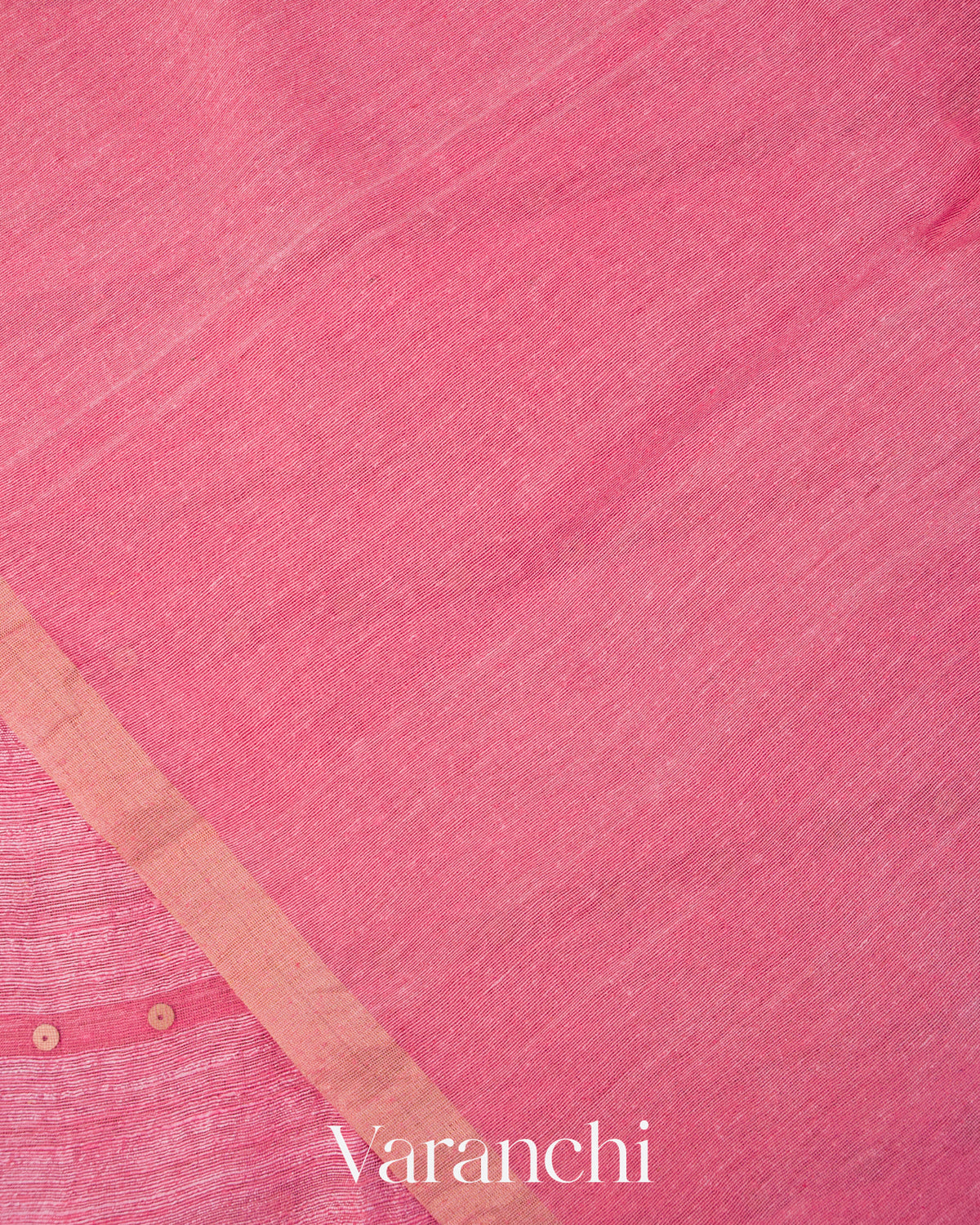 Pink Sequin with Jamdani Paithani Pallu Pure Matka Silk Handloom Saree