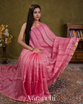 Pink Sequin with Jamdani Paithani Pallu Pure Matka Silk Handloom Saree