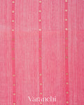 Pink Sequin with Jamdani Paithani Pallu Pure Matka Silk Handloom Saree