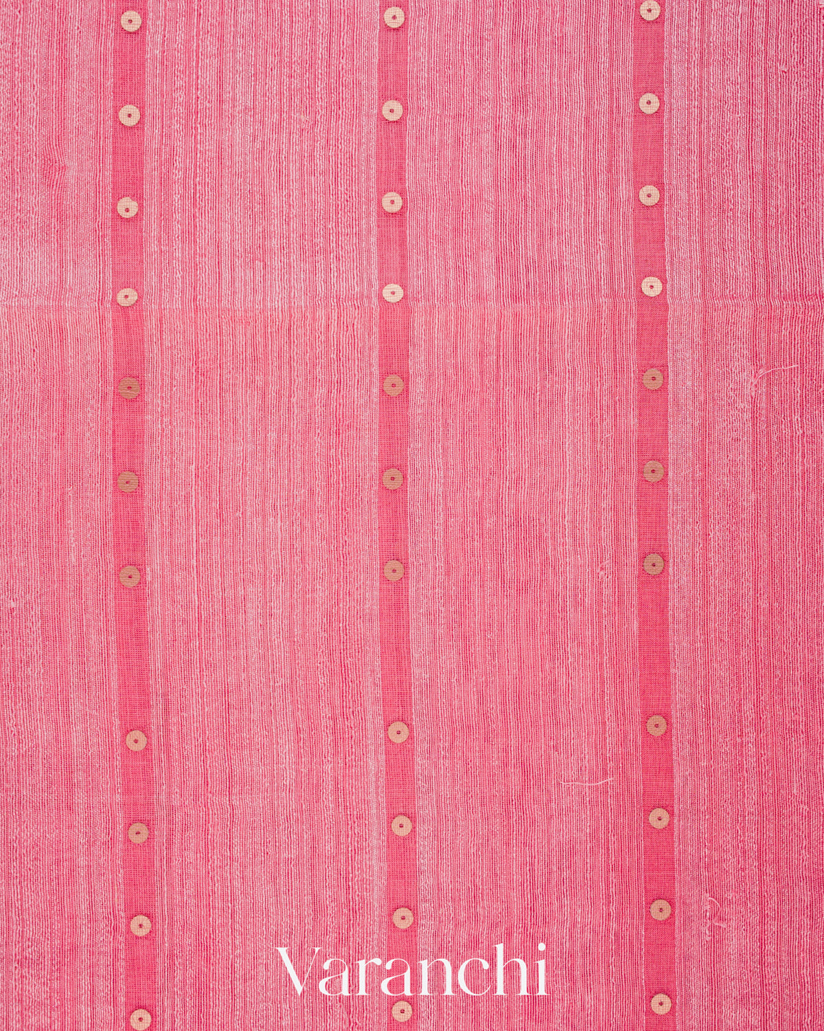 Pink Sequin with Jamdani Paithani Pallu Pure Matka Silk Handloom Saree