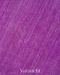Purple Floral Jamdani Pure Matka Silk Handloom Saree