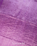 Purple Floral Jamdani Pure Matka Silk Handloom Saree