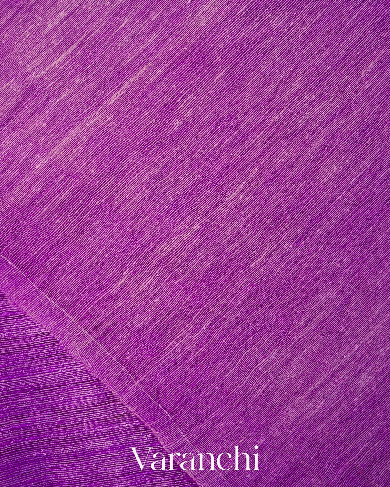 Purple Floral Jamdani Pure Matka Silk Handloom Saree