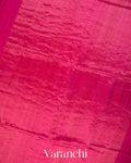 Rani Pink Floral Jamdani Pure Matka Silk Handloom Saree