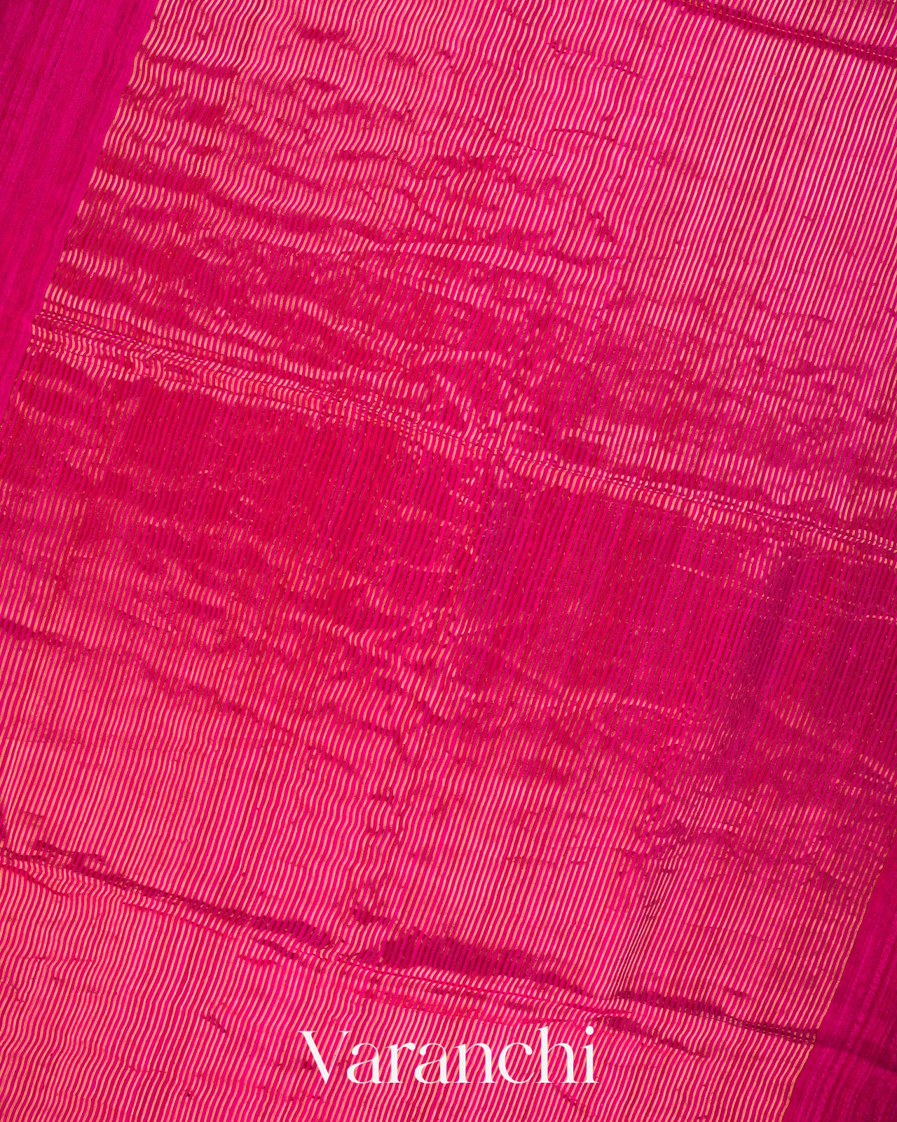Rani Pink Floral Jamdani Pure Matka Silk Handloom Saree