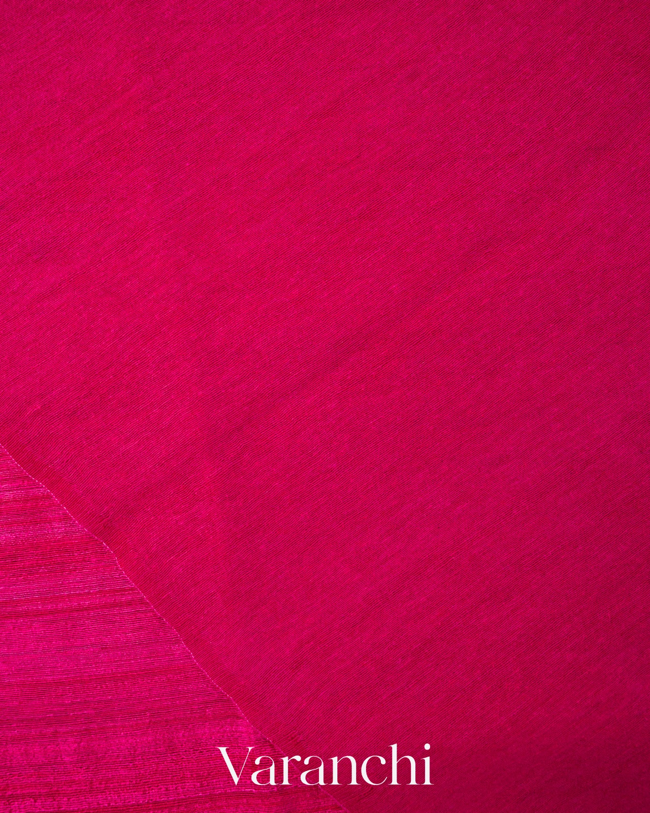Rani Pink Floral Jamdani Pure Matka Silk Handloom Saree