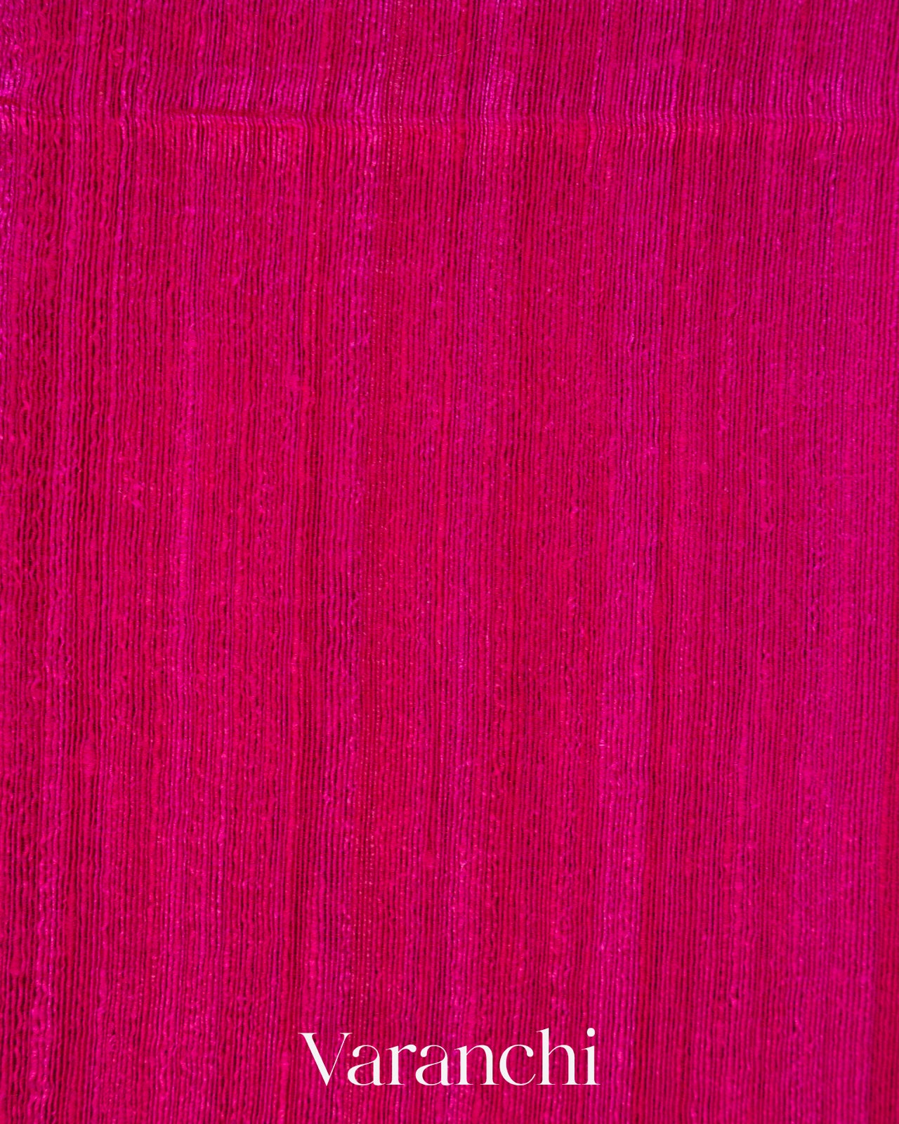 Rani Pink Floral Jamdani Pure Matka Silk Handloom Saree
