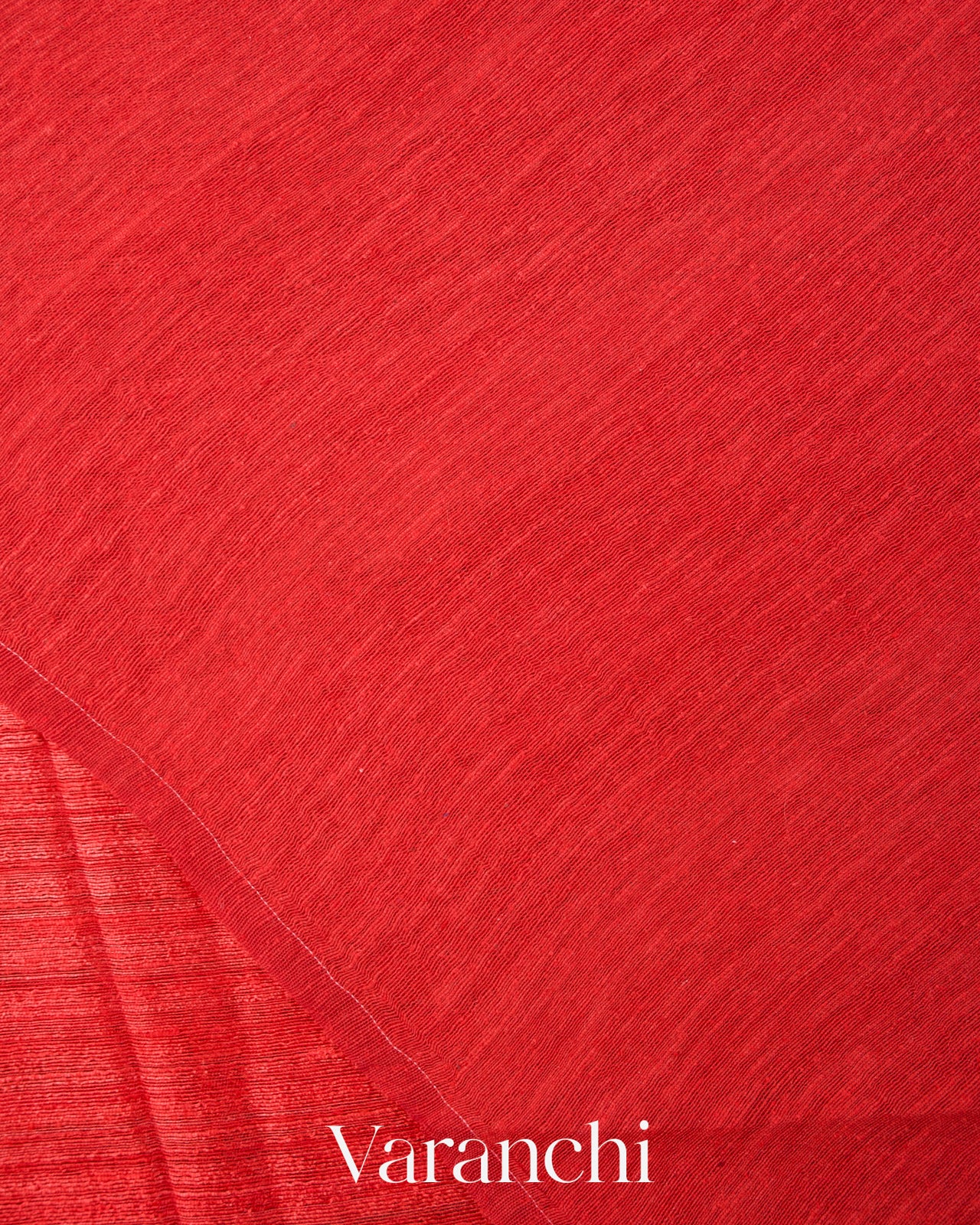 Tulip Red Floral Jamdani Pure Matka Silk Handloom Saree