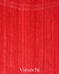 Tulip Red Floral Jamdani Pure Matka Silk Handloom Saree