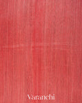Coral Red Floral Jamdani Pure Matka Silk Handloom Saree