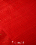 Tulip Red Sequence Jamdani Pure Matka Tissue Silk Handloom Saree
