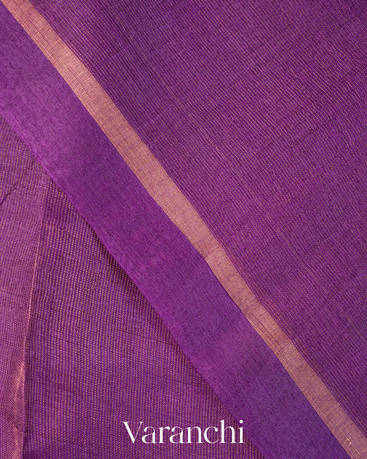 Purple Jamdani Pure Tussar Tissue Silk Handloom Saree