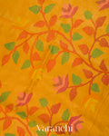 Mango Yellow Jamdani Pure Tussar Silk Handloom Saree