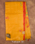 Mango Yellow Jamdani Pure Tussar Silk Handloom Saree