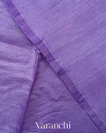 Lavender Jamdani Pure Tussar Silk Handloom Saree