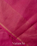 Magenta Jamdani Pure Tussar Tissue Silk Handloom Saree