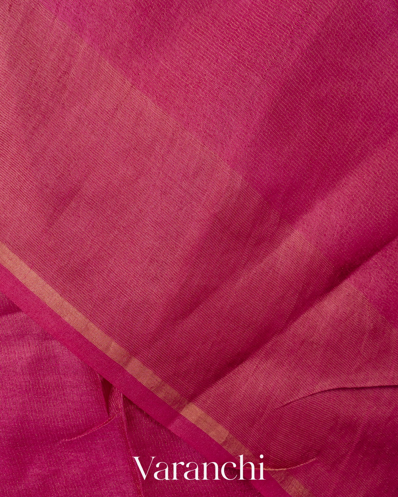 Magenta Jamdani Pure Tussar Tissue Silk Handloom Saree