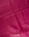 Magenta Jamdani Pure Tussar Tissue Silk Handloom Saree